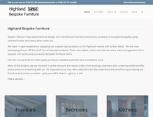 Tablet Screenshot of highlandbespokefurniture.co.uk